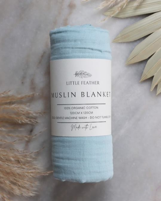 Little Feather Muslin Swaddle