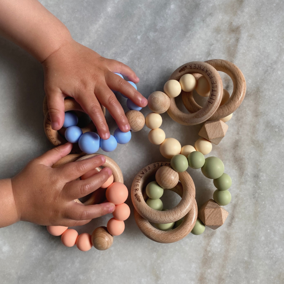 Little Feather Teething Ring - Main Image