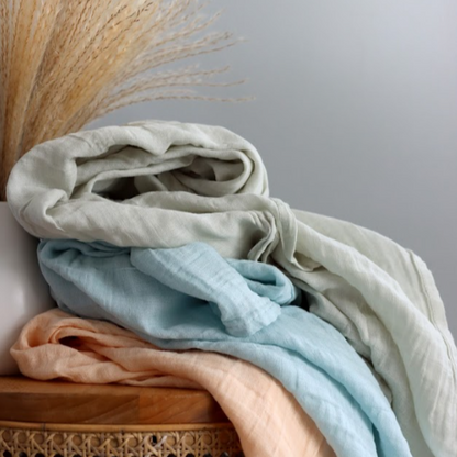 Little Feather Muslin Swaddle