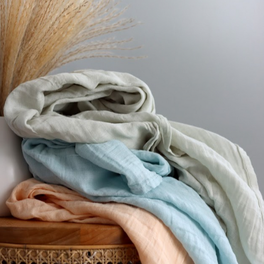 Little Feather Muslin Swaddle